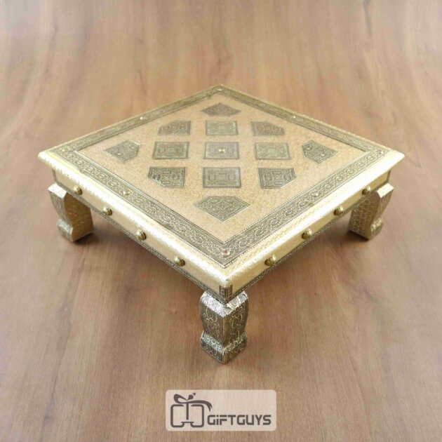 Handicrafted Wooden Chowki 15 X 15