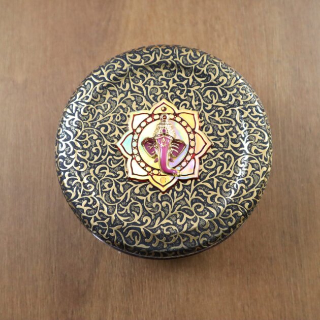 Floral Pattern Engraved Chocolate Box 4.75 inch