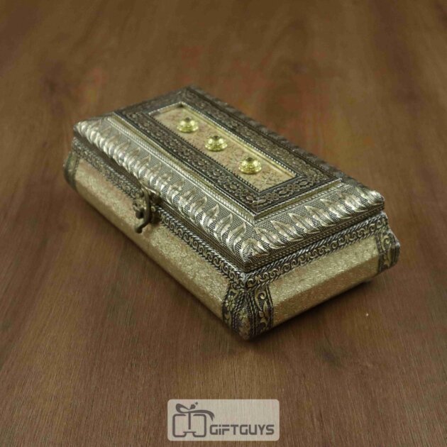 Antique Wooden Bangle Storage Box with Velvet Lining – Traditional Jewelry Organizer