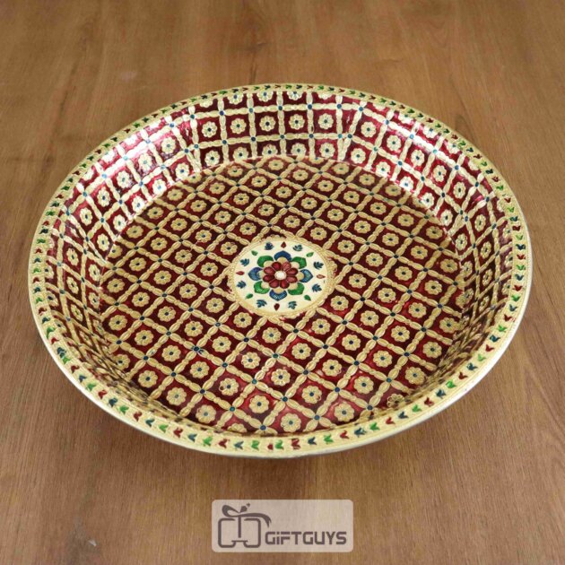 Stainless Steel Meenakari Parat 16 inch