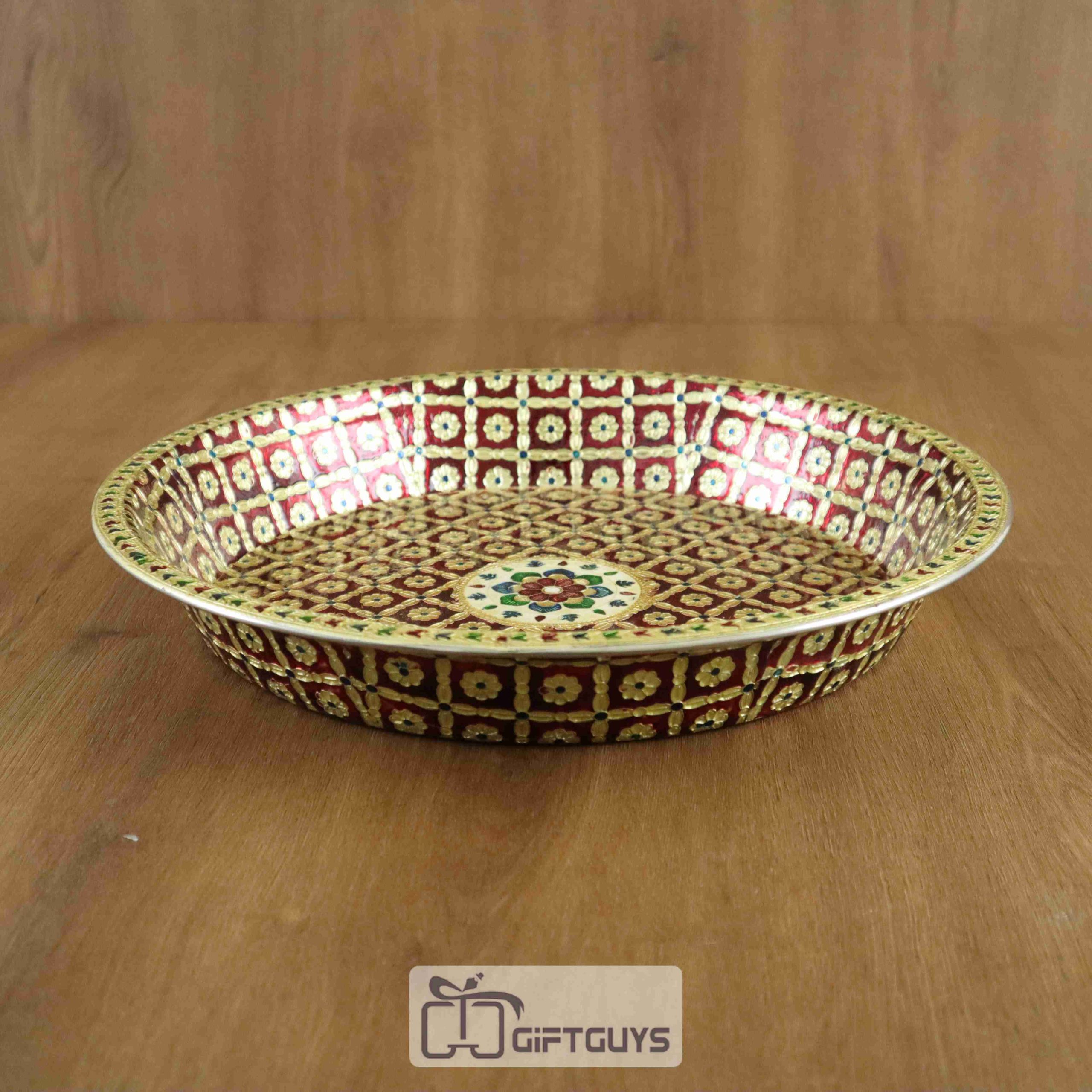 Stainless Steel Meenakari Parat 16 inch - Image 3