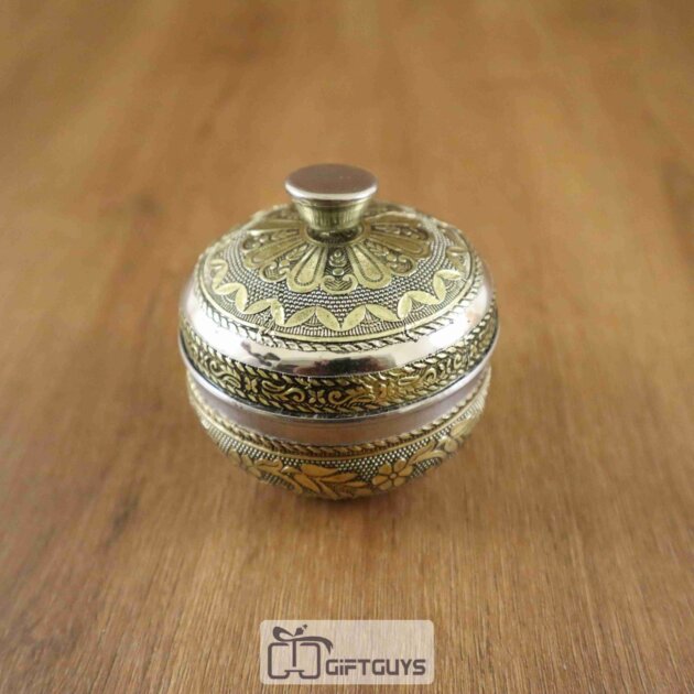 Oxidised Kumkum Box 2.5 inch