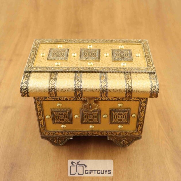 Vintage Wooden Sandook Jewelry Organizer – Royal Charm for Your Collection