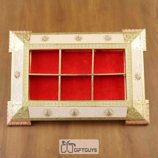 Wooden fancy Dryfruit Tray 19 X 13 inch