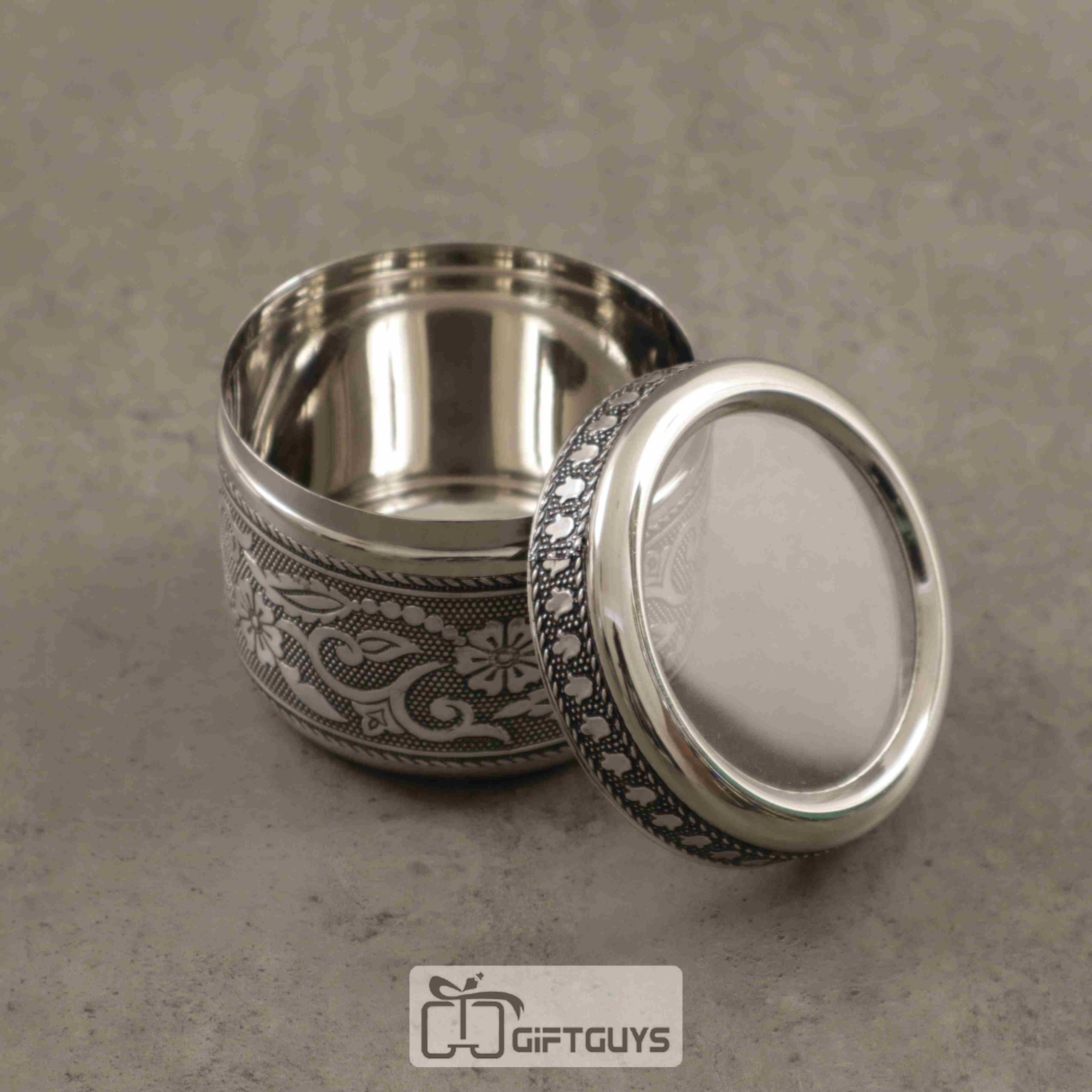 Silver Oxidised Storage Box