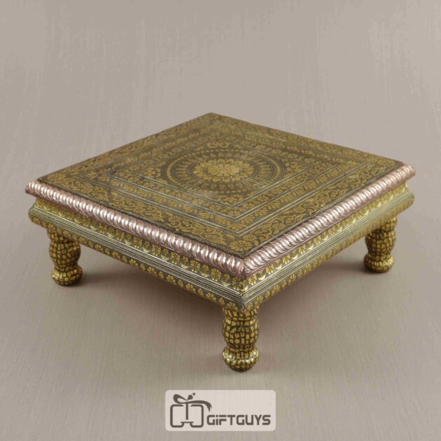 Golden Oxidised Bajoth ( Chowki ) 15 X 15 inch