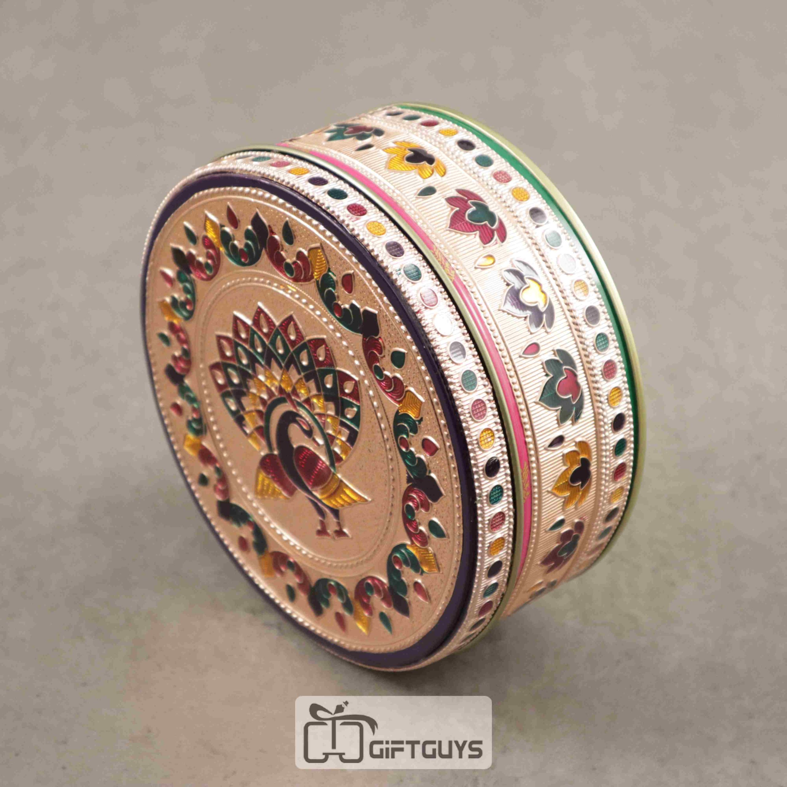 Meenakari Worked Storage Box - Image 4