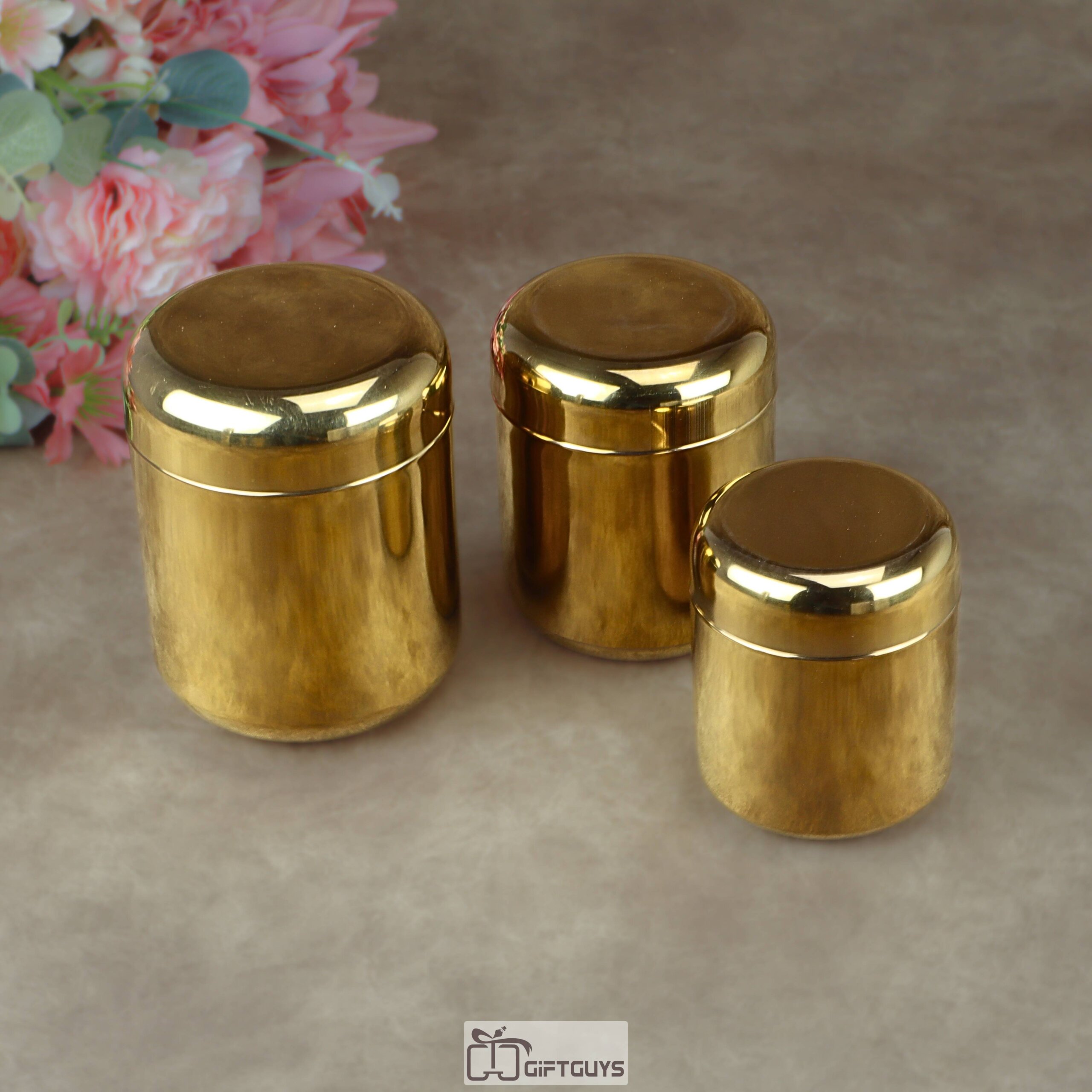 Premium Stainless Steel Storage Box Set of 3 – Airtight Mirror Finish Kitchen Canisters for Dry Fruits, Tea, and Coffee - Image 4