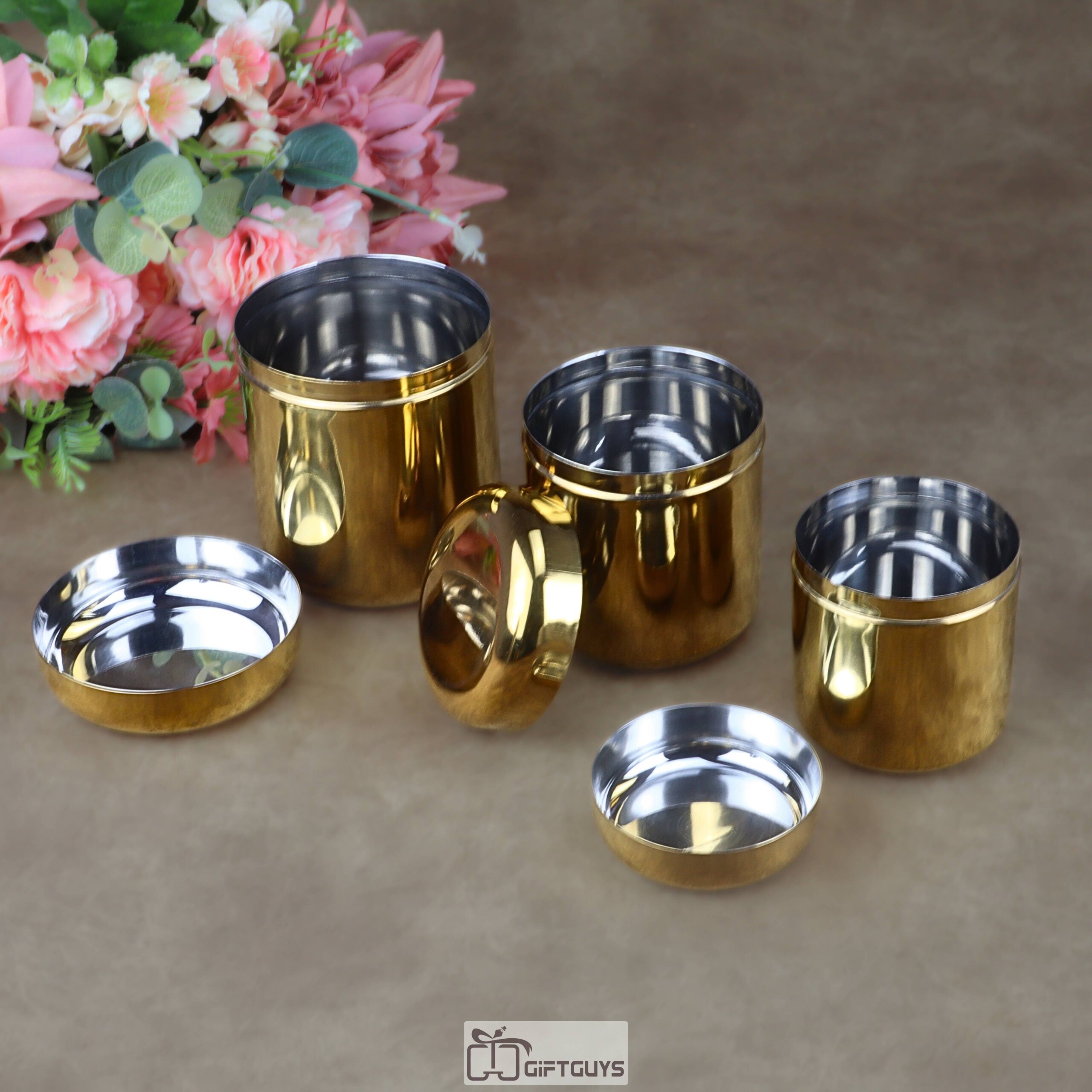 Premium Stainless Steel Storage Box Set of 3 – Airtight Mirror Finish Kitchen Canisters for Dry Fruits, Tea, and Coffee - Image 3