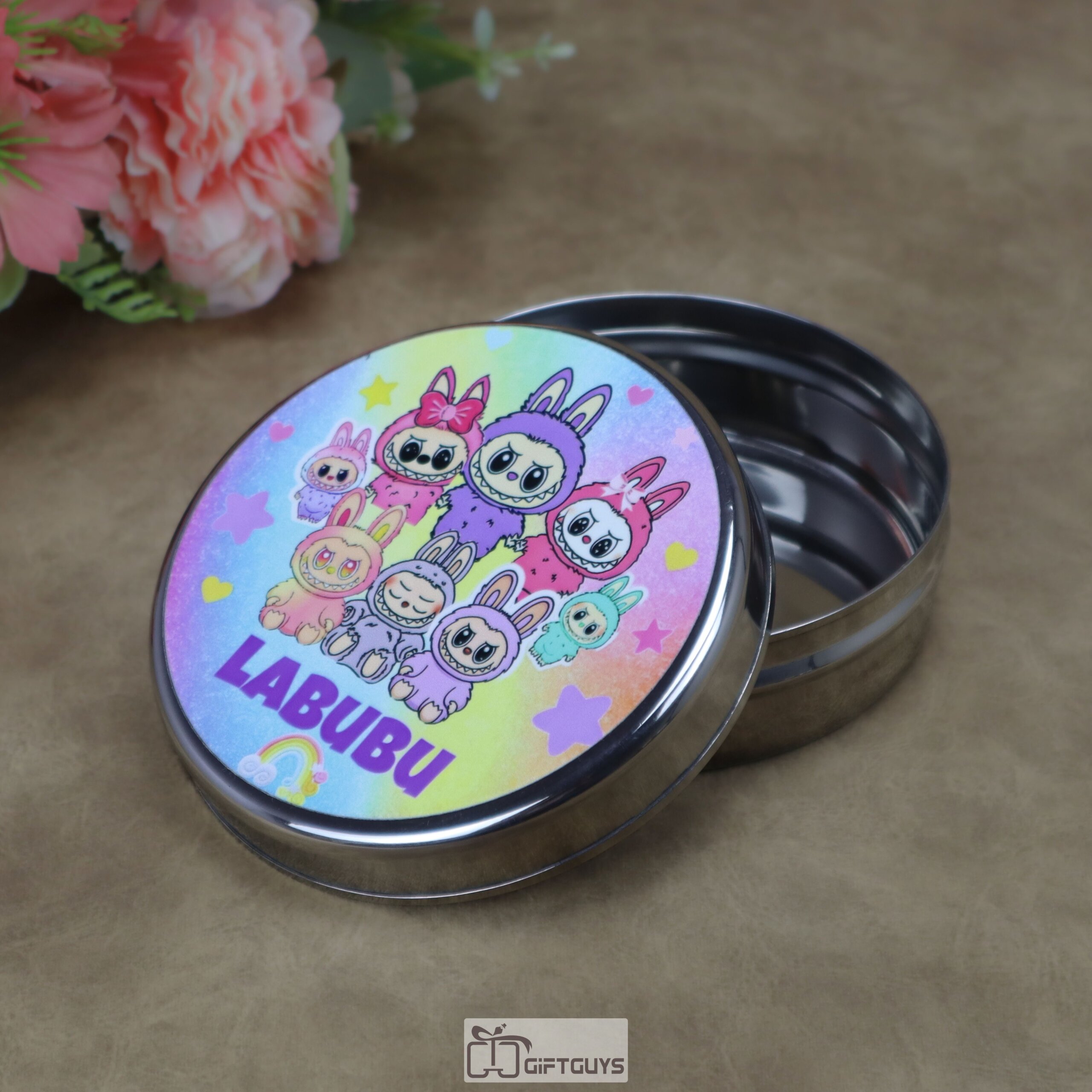 Kids Labubu Theme Stainless Steel Storage Gift Box - Image 4