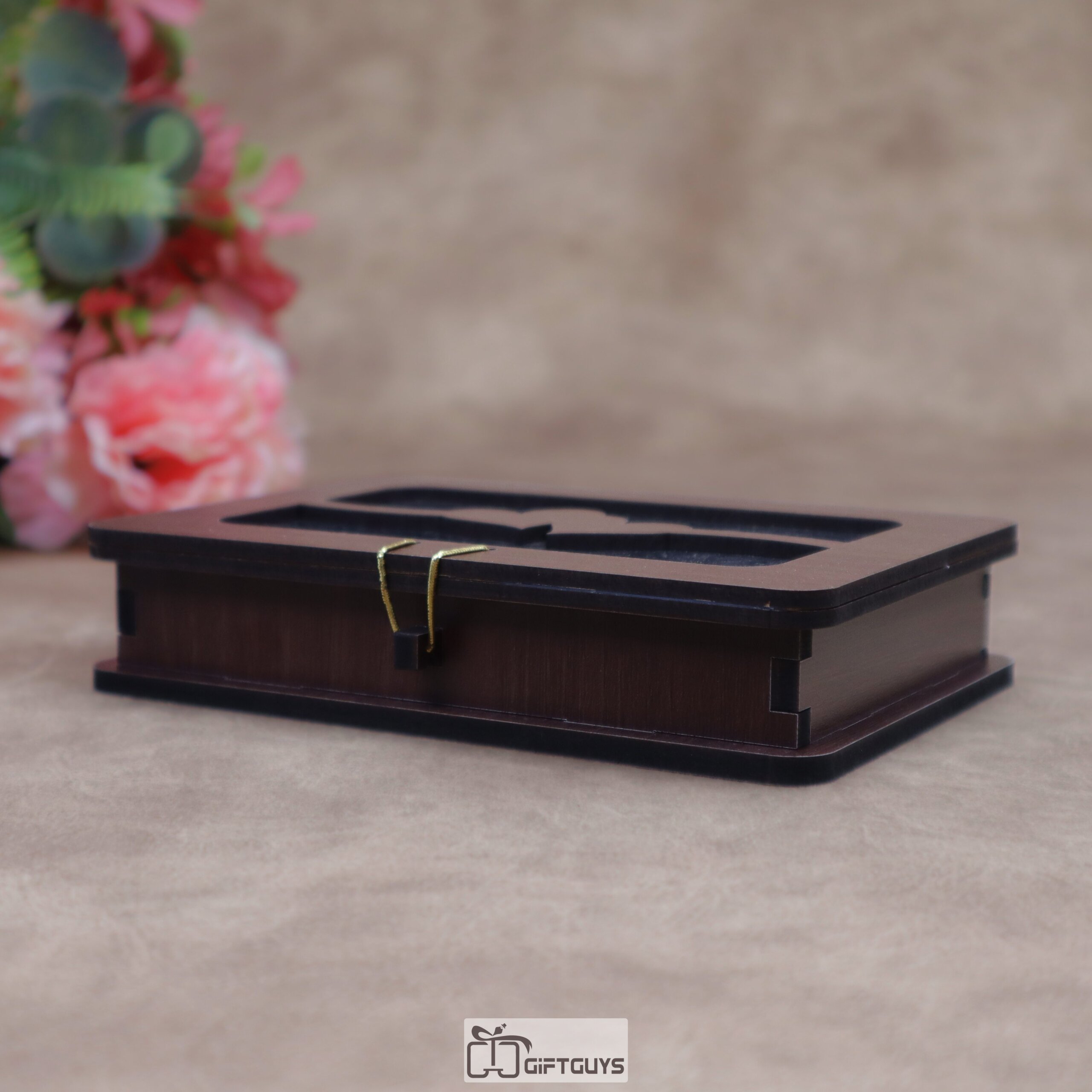 Premium Wooden 6-Compartment Chocolate & Sweet Gift Box - Image 4