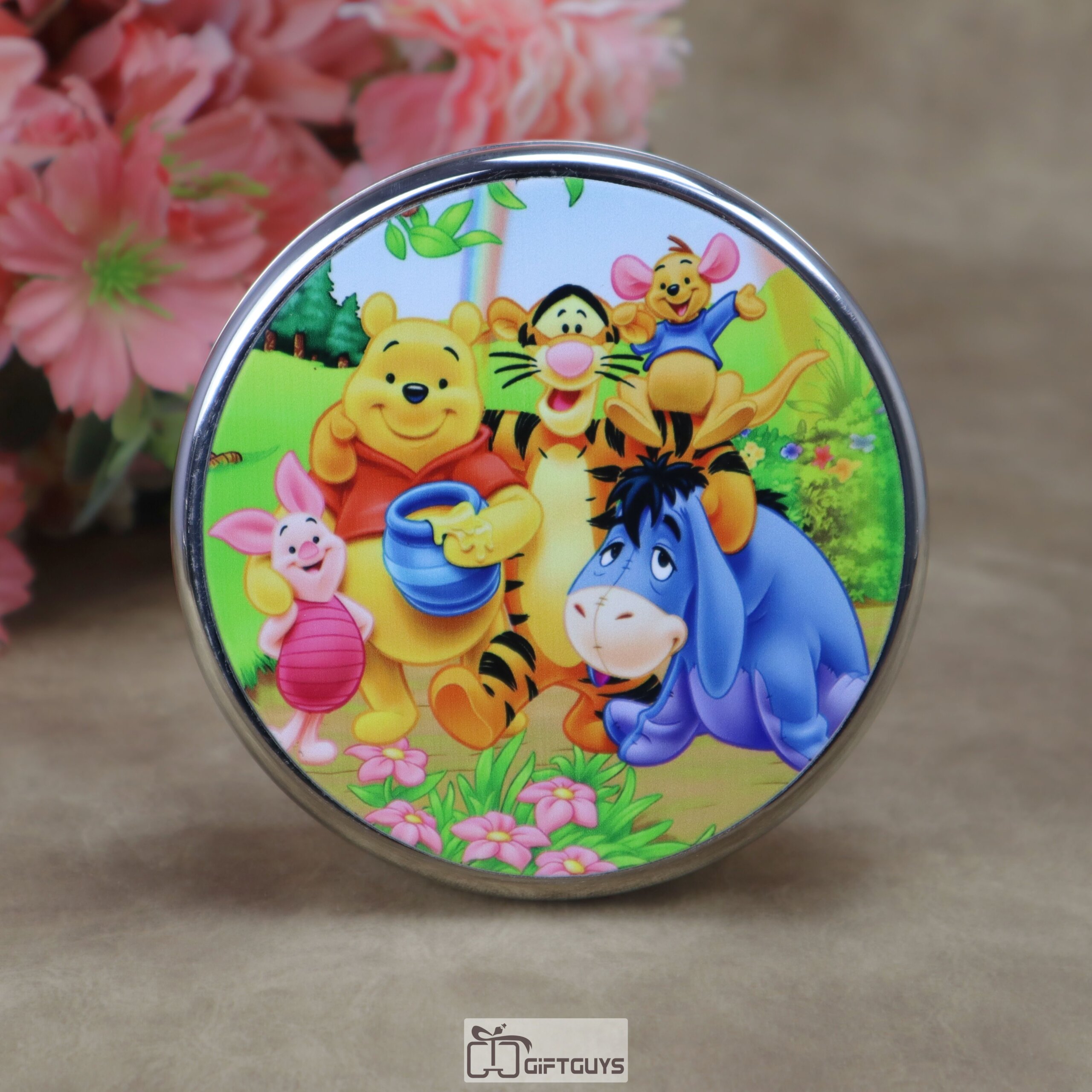 Kids Winnie the Pooh Theme Stainless Steel Storage Gift Box - Image 2