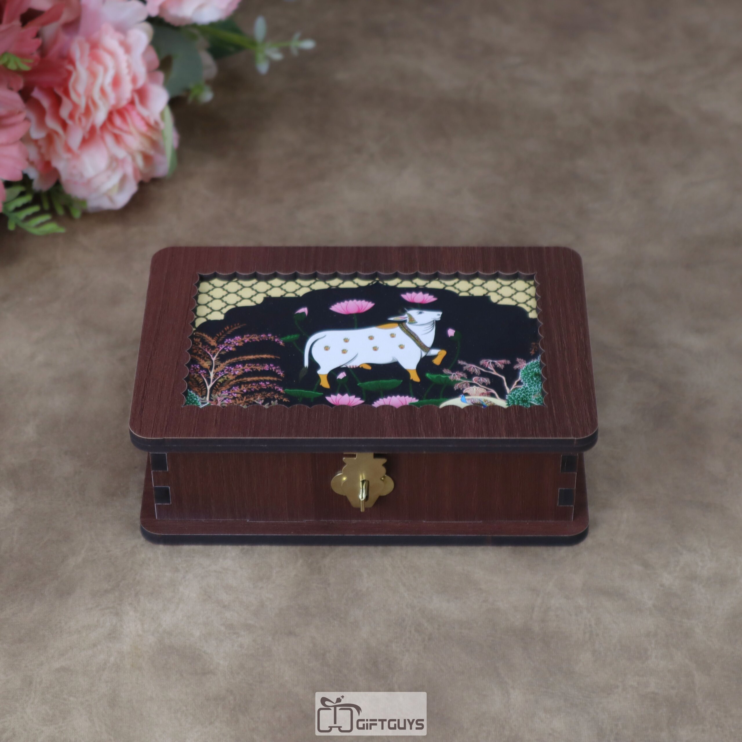 Premium Wooden Multi-Utility Rectangular Gift Box - Image 4