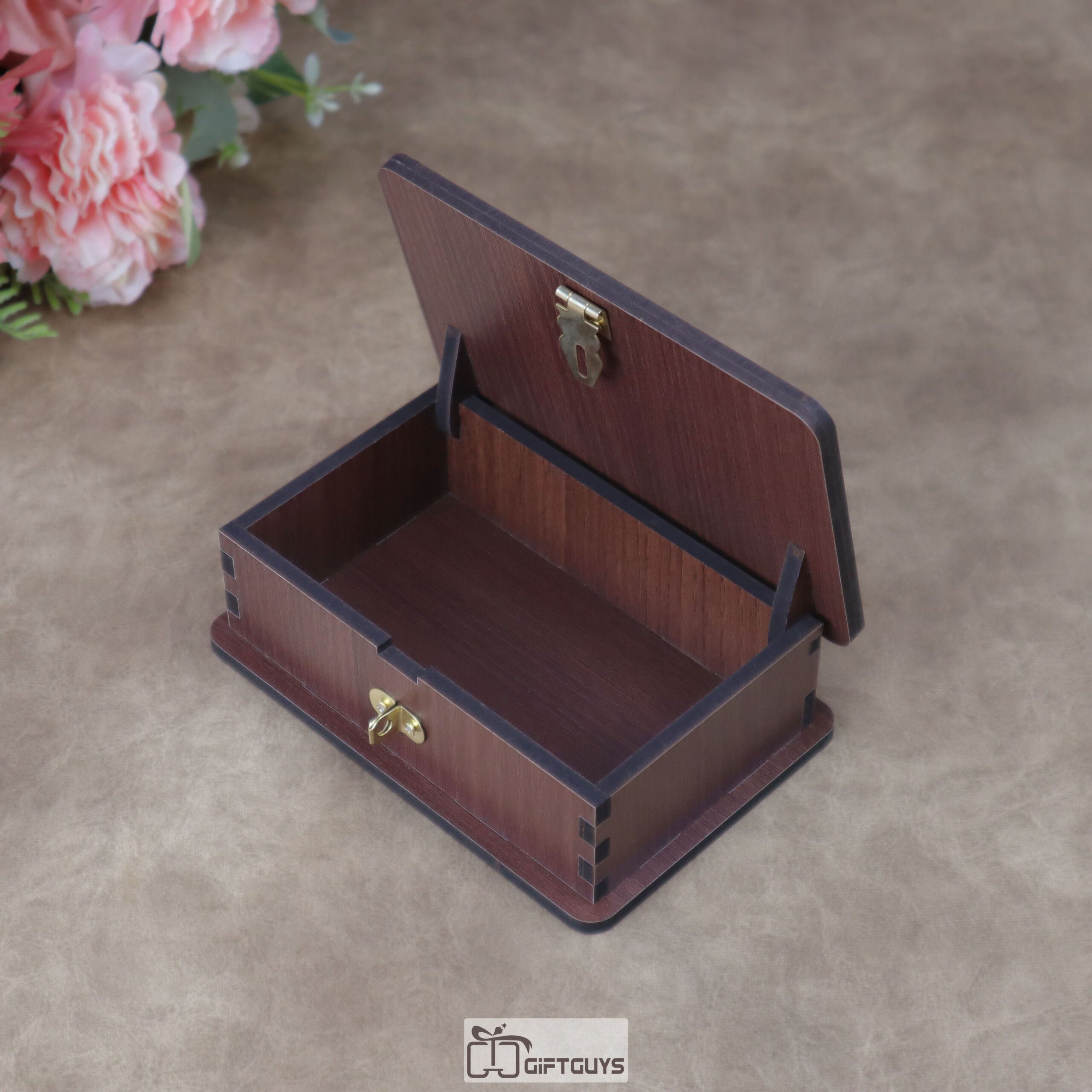 Premium Wooden Multi-Utility Rectangular Gift Box - Image 2