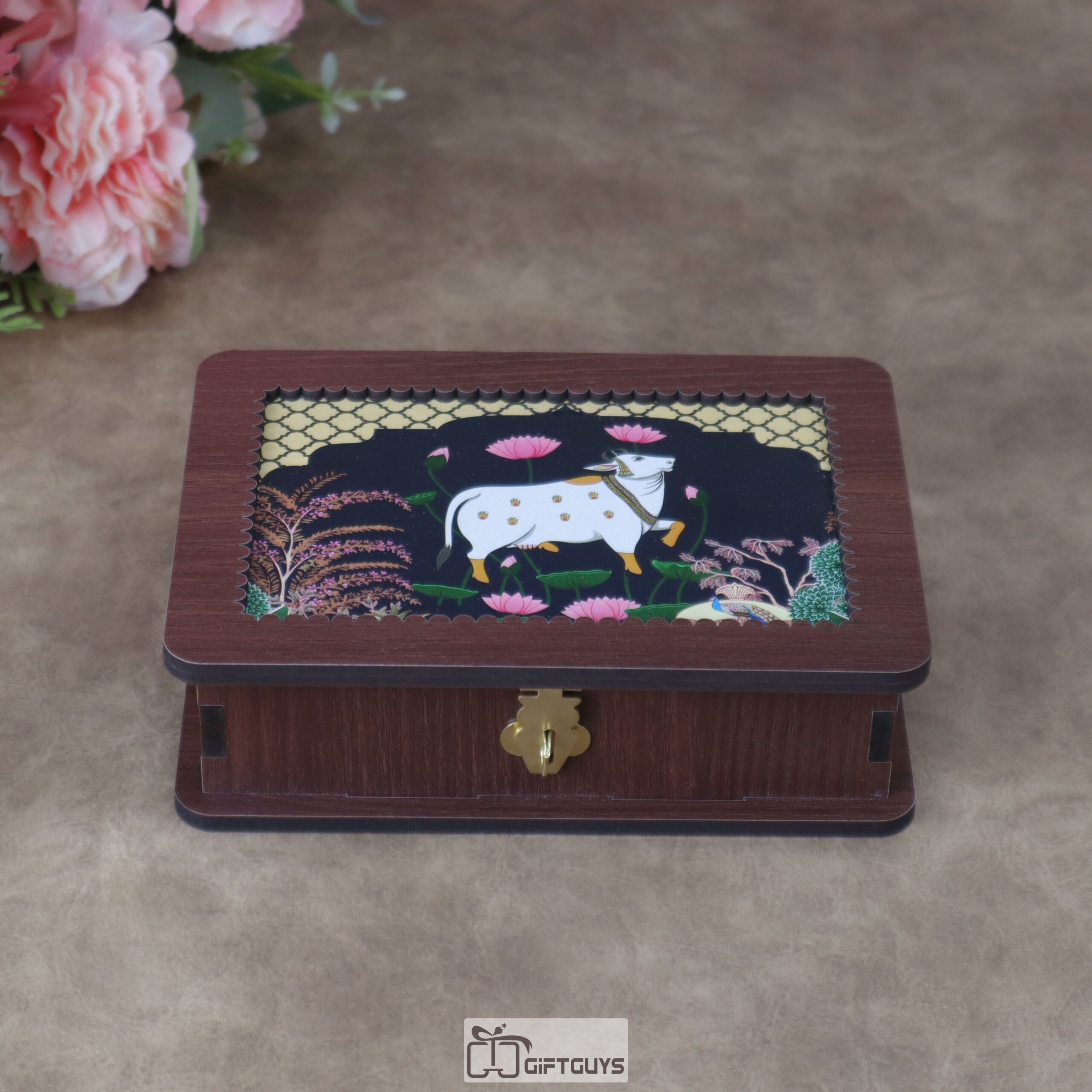 Premium Wooden Multi-Utility Rectangular Gift Box - Image 8