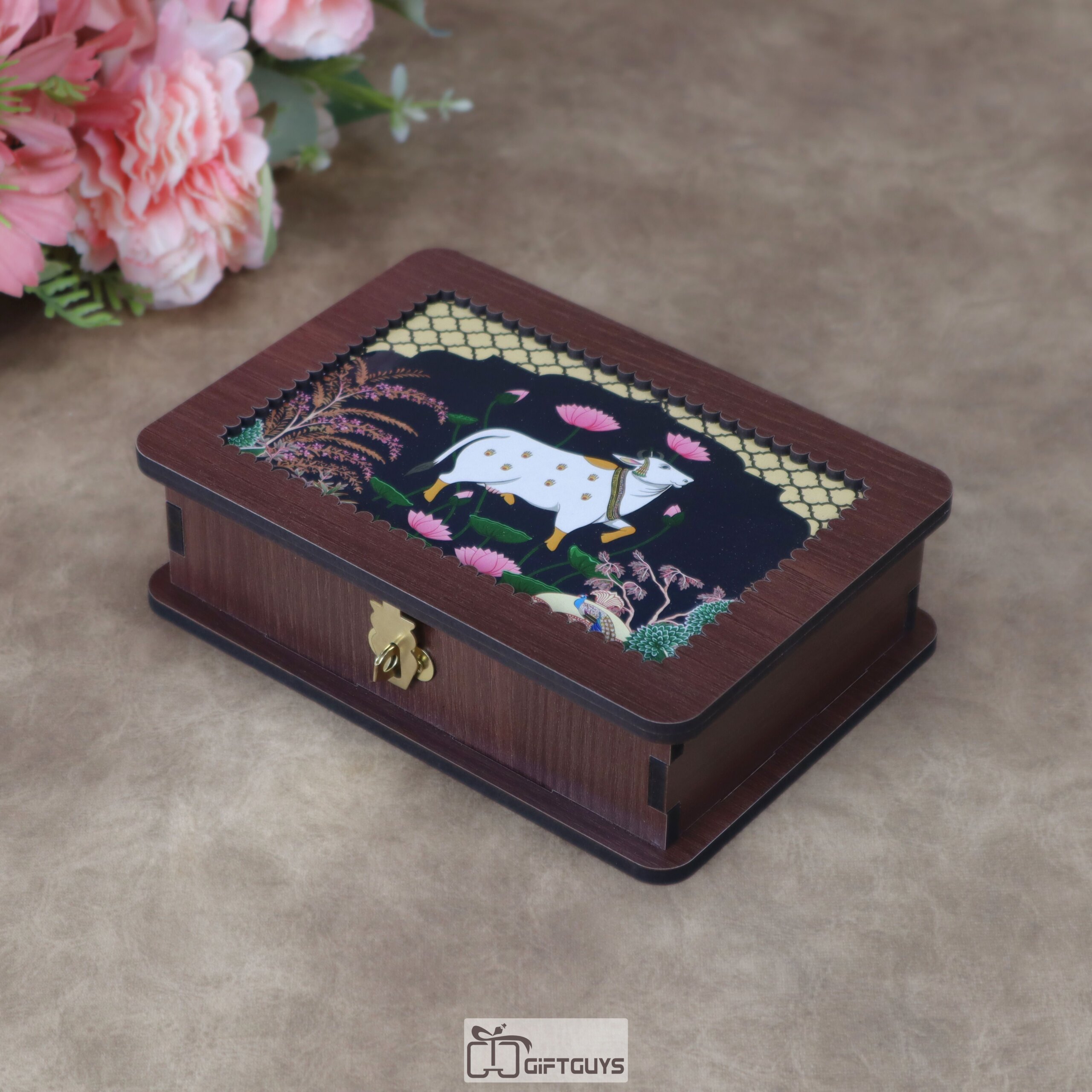 Premium Wooden Multi-Utility Rectangular Gift Box - Image 5
