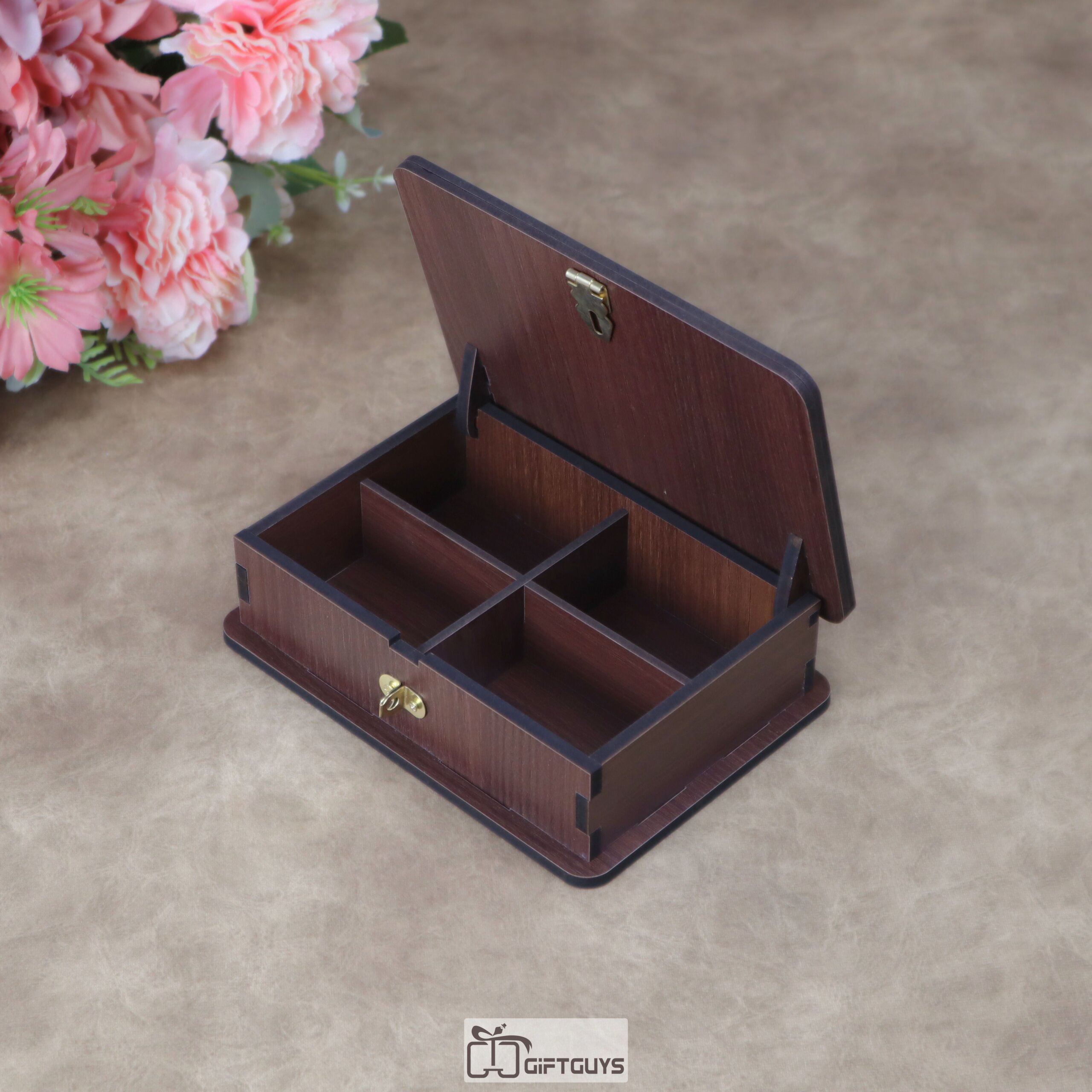 Premium Wooden Multi-Utility Rectangular Gift Box - Image 6