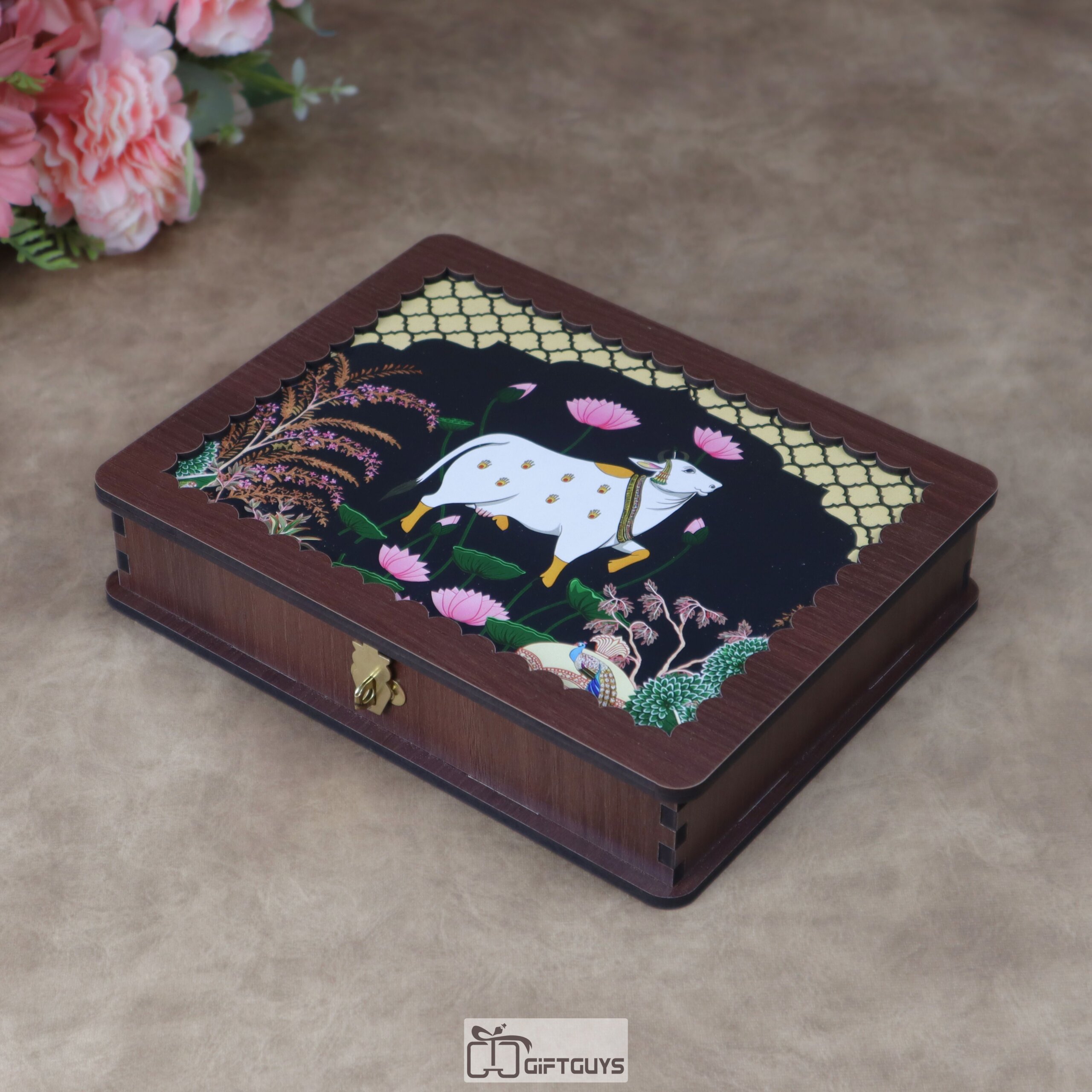 Premium Wooden Multi-Utility Rectangular Gift Box - Image 9