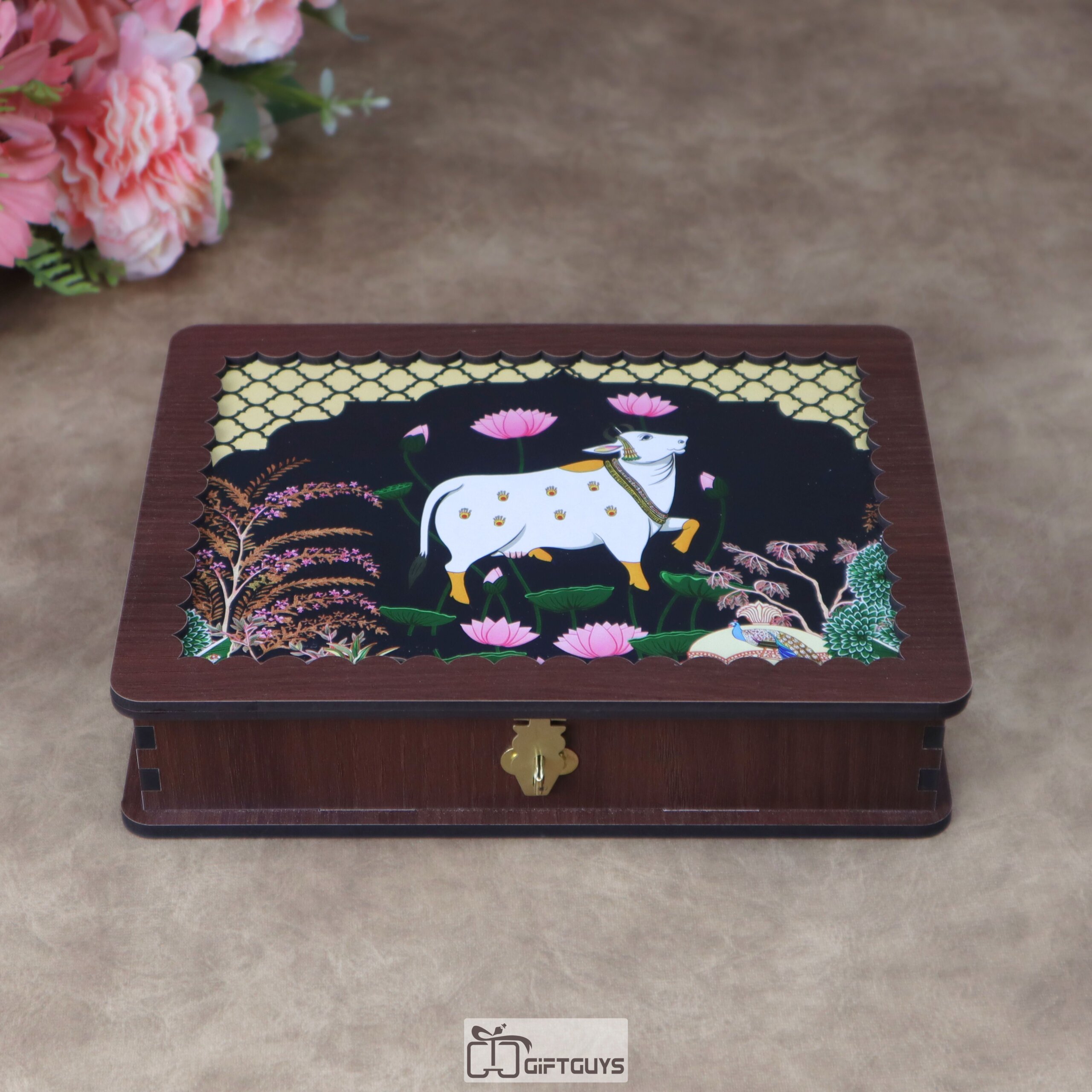 Premium Wooden Multi-Utility Rectangular Gift Box - Image 11